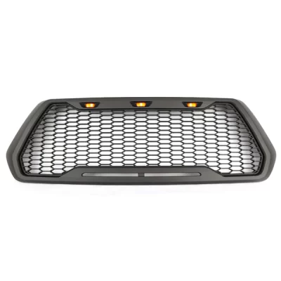 2016-2019 TACOMA RAPTOR STYLE ABS MESH GRILLE WITH 3 AMBER LED LIGHTS